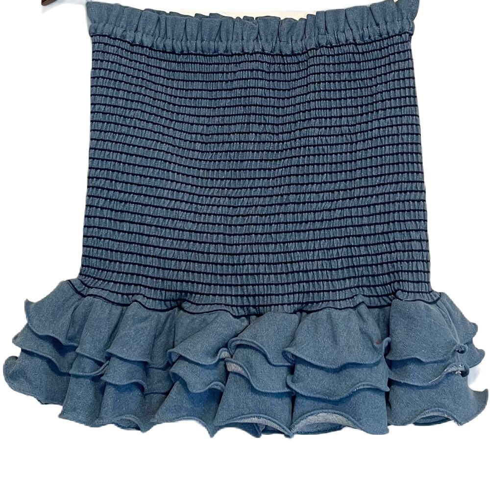 Petersyn NWT Barret Mini Skirt Rinse/Denim | REVOLVE